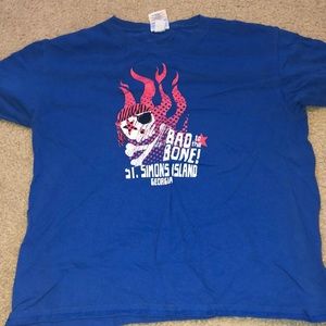 Blue short sleeve shirt